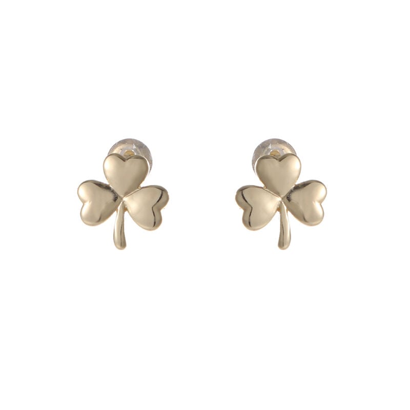 Grá Collection Gold Plated Shamrock Earrings